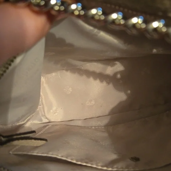 Kate Spade New York: Sm Polly Convertible Crossbody Chain Strap Purse Taupe Gray - Picture 10 of 10